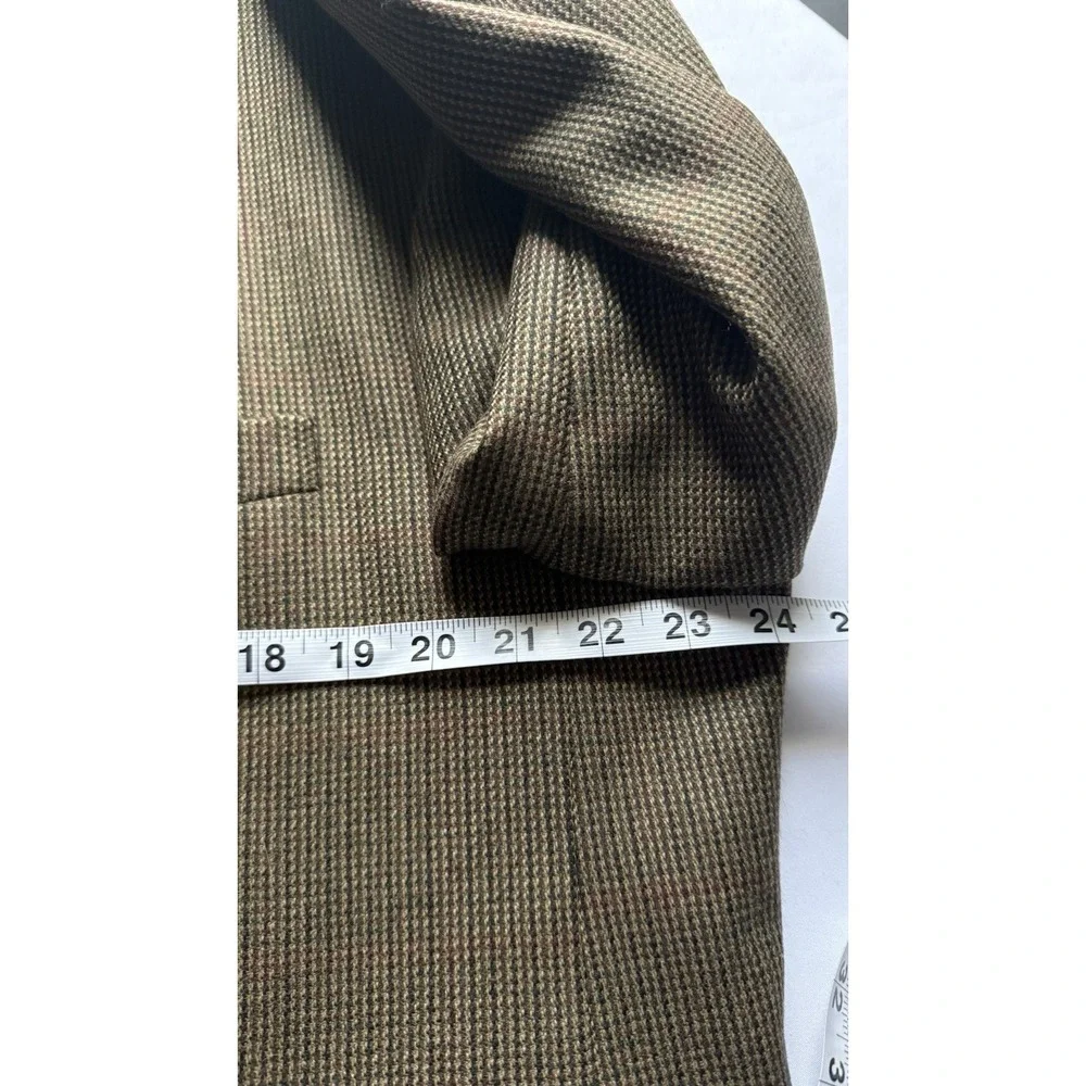 Chaps Ralph Lauren Men's Tweed Wool Houndstooth blazer size 48 R